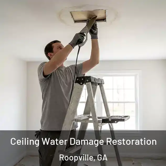  Ceiling Water Damage Restoration Roopville, GA