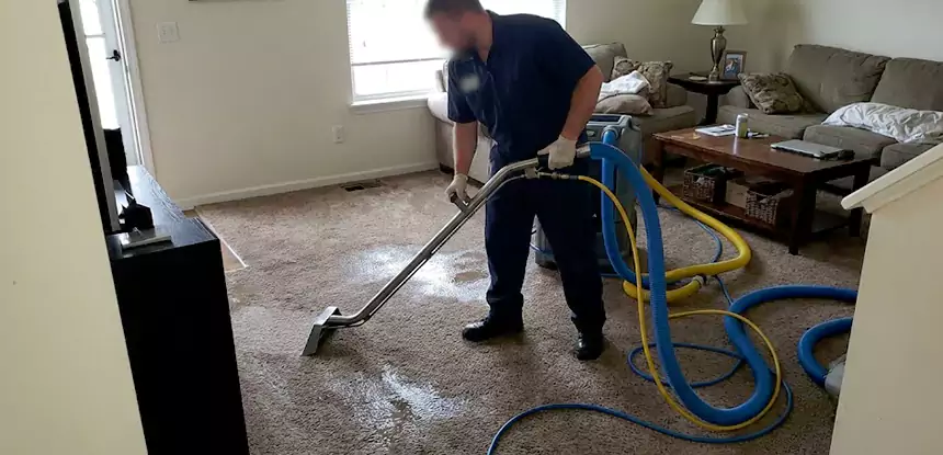 Flooded Basement Carpet Cleanup Roopville