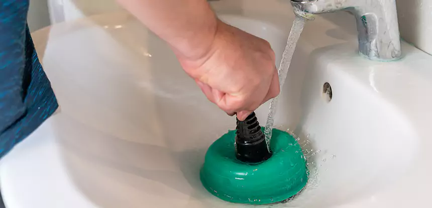 Sink Standing Water Blockage Removal in Roopville
