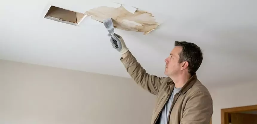Dry Ceiling After Water Leak in Roopville
