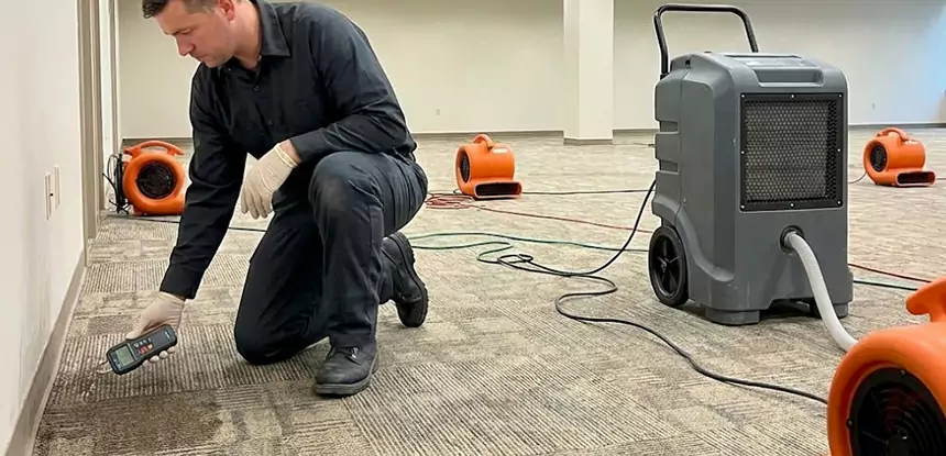 Drying Carpet Padding After Flood in Roopville